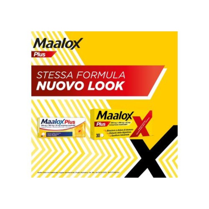 Maalox Plus Compresse Masticabili Antiacido e Antigonfiore 30 Compresse - Maalox Maalox Plus Compresse Masticabili Antiacido e Antigonfiore 30 Compresse - Maalox