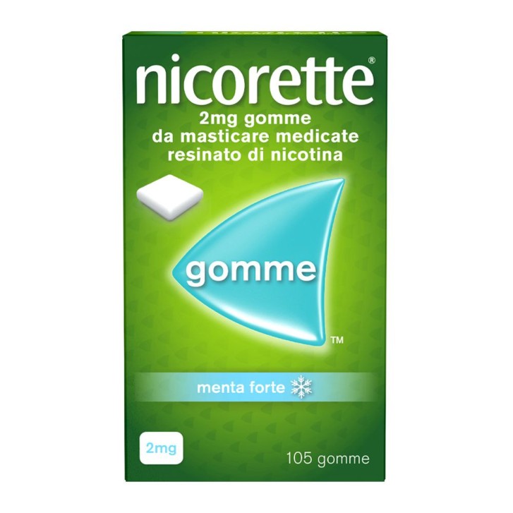 Nicorette Gomme Masticabili 2mg Menta Forte 105 Unità - Nicorette