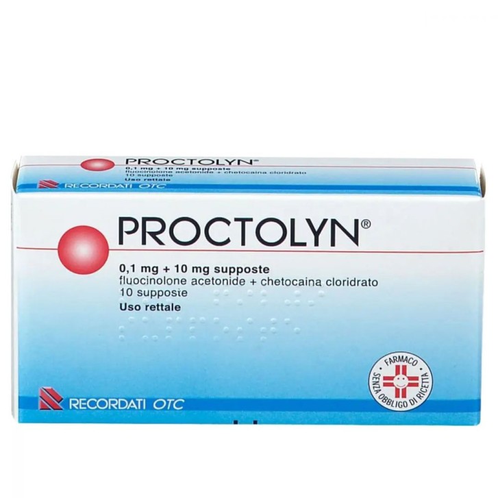Proctolyn Medicinale per Emorroidi 10 Supposte - Proctolyn