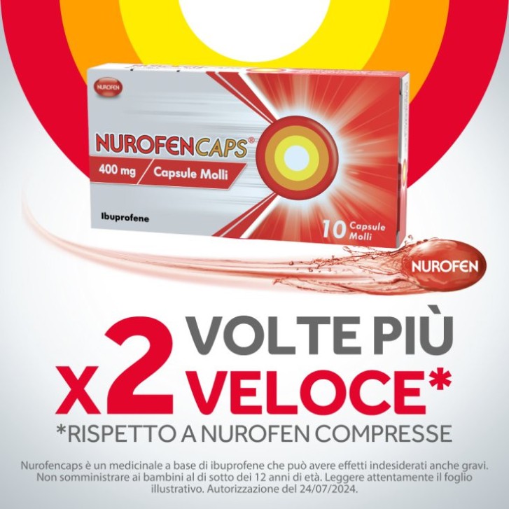 Nurofencaps 400mg 10 Capsule Molli Medicinale SOP-OTC - Nurofen