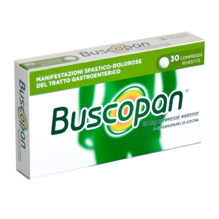 Buscopan 10 mg Compresse Rivestite per Dolore e Spasmi - Buscopan