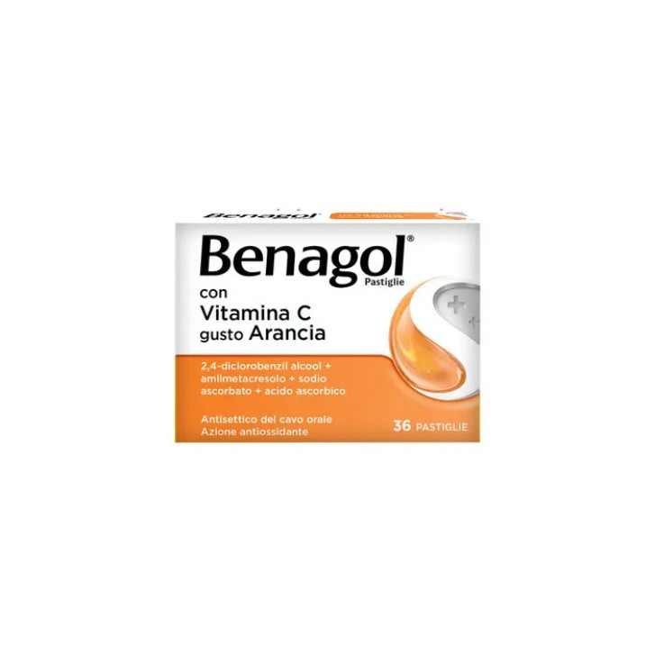 Benagol Vitamina C Pastiglie Arancia 36 Pastiglie - Benagol