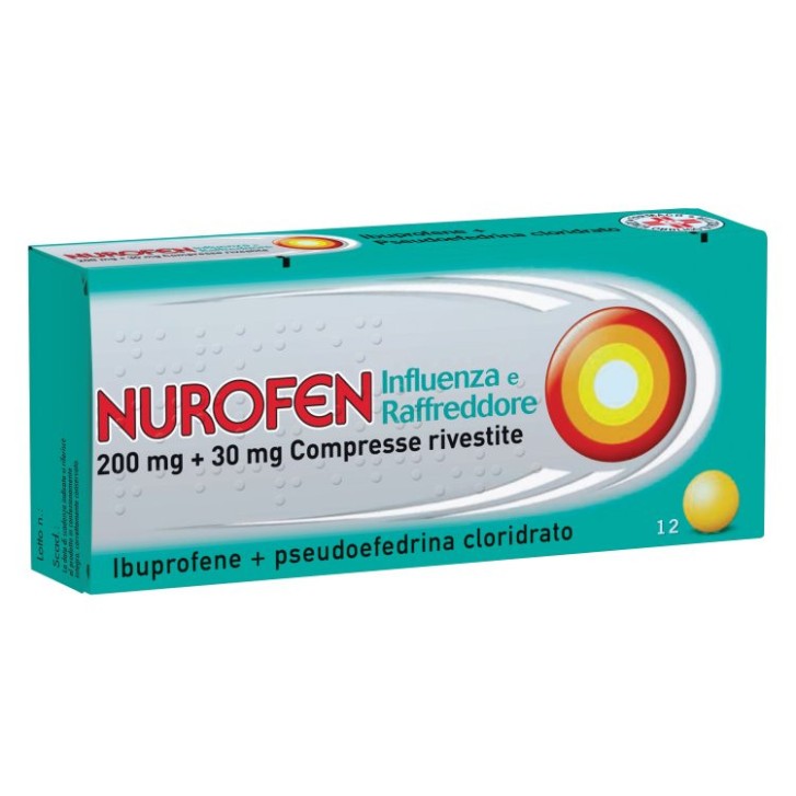 Nurofen Influenza e Raffreddore 12 Compresse - Nurofen