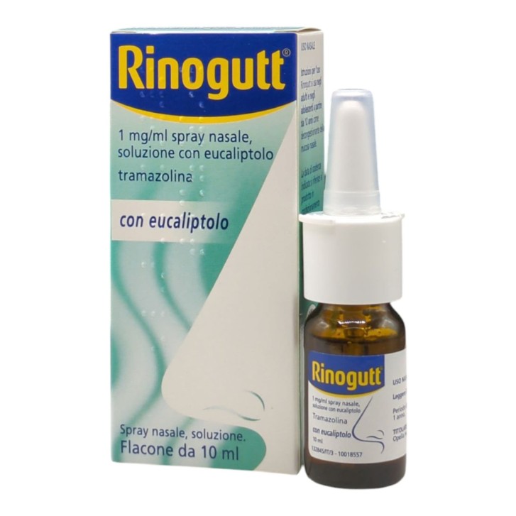 Rinogutt Spray Nasale con Eucaliptolo 10ml Decogestionante - Rinogutt