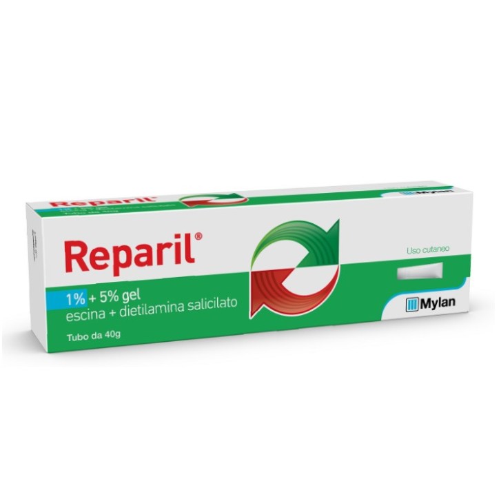 Reparil Gel 1% + 5% per Contusioni e Dolori Muscolari 40g - Reparil