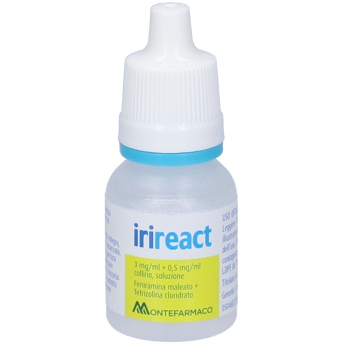 Irireact 3 mg/ml + 0,5 mg/ml collirio, soluzione - Montefarmaco Irireact 3 mg/ml + 0,5 mg/ml collirio, soluzione - Montefarmaco