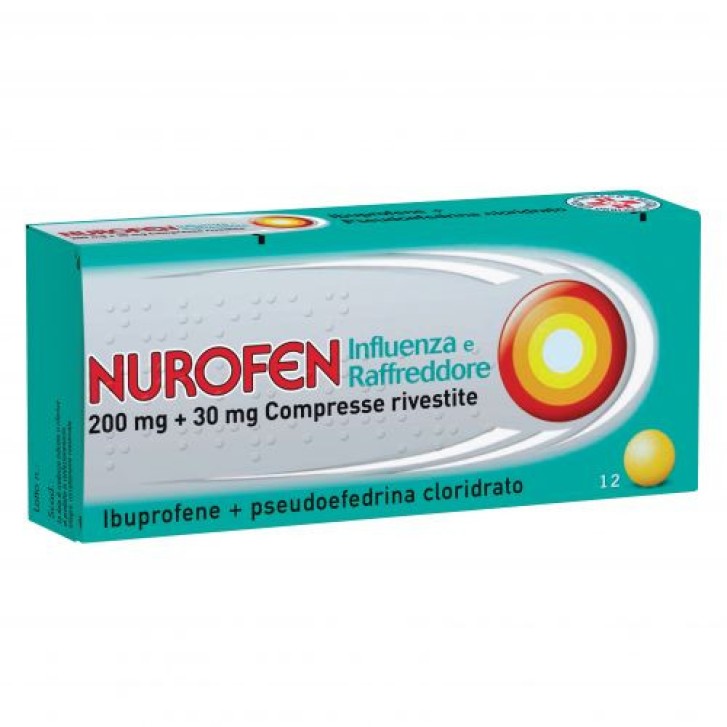 Nurofen Influenza e Raffreddore 200mg+30mg 12 Compresse Rivestite - Nurofen
