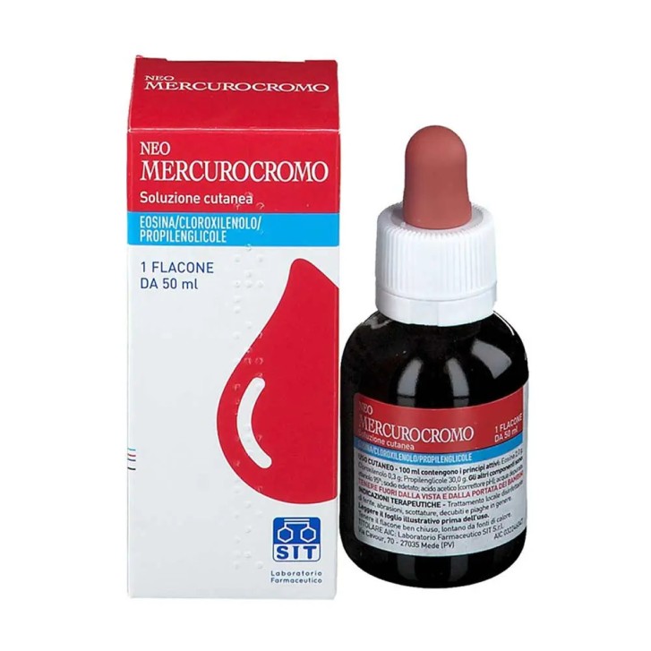 Neomercurocromo Soluzione Cutanea Disinfettante 50ml - NEOMERCUROCROMO