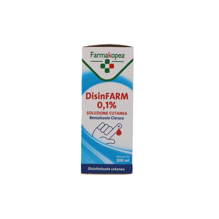 Disinfarm Soluzione Cutanea Disinfettante 0,1% 200ml - FARMAKOPEA