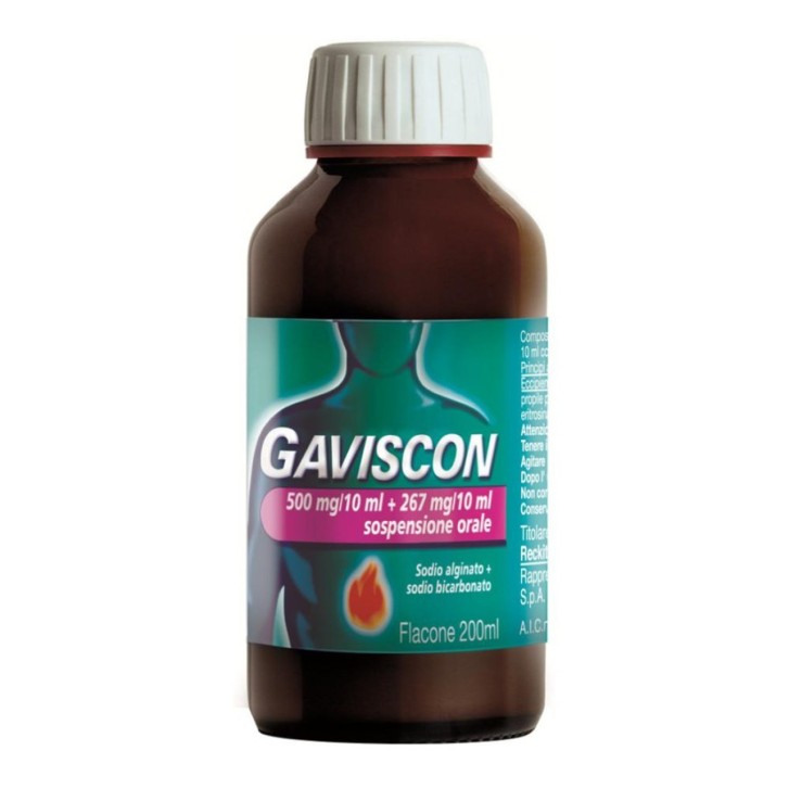 Gaviscon Menta Sospensione Orale 500mg+267mg Bruciore di Stomaco - Gaviscon