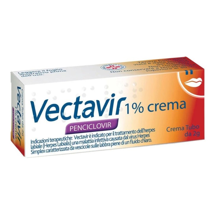 Vectavir Crema 1% per Herpes Labiale 2g - Vectavir Vectavir Crema 1% per Herpes Labiale 2g - Vectavir