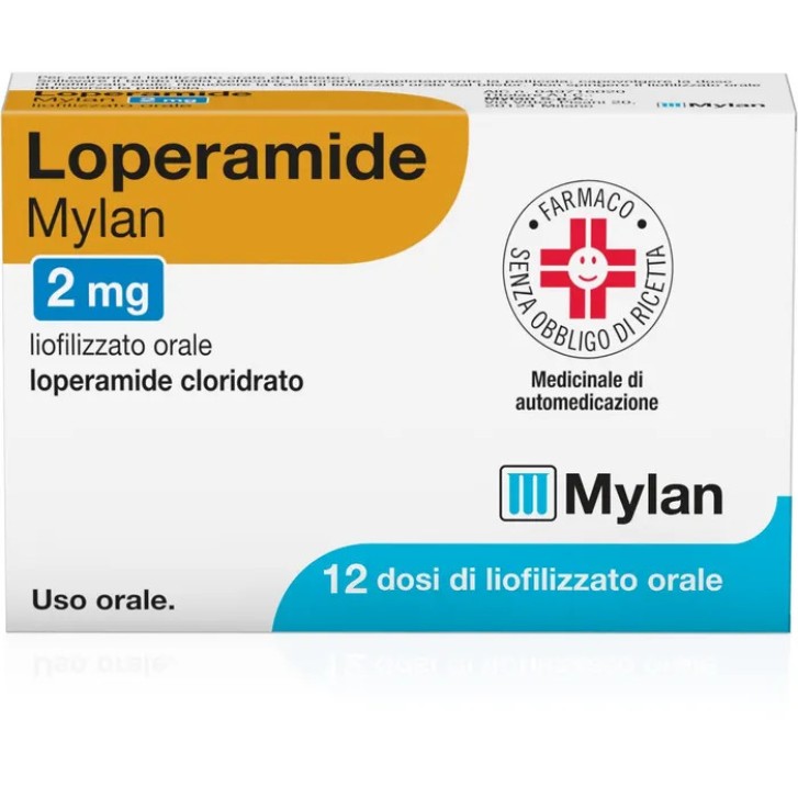 Loperamide Mylan 2 mg Liofilizzato Orale 12 Dosi - Mylan