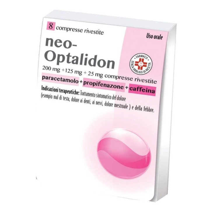 Neo Optalidon 200mg + 125mg + 25mg Compresse Rivestite - NEOOPTALIDON