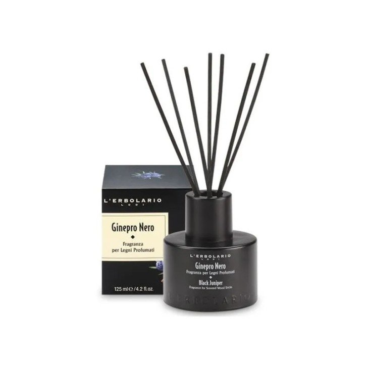 Ginepro Nero Fragranza Legni Profumati con 8 Bastoncini 125ml - L\'ERBOLARIO