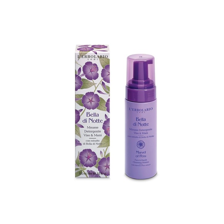 Bella di Notte Mousse Detergente Viso e Mani Fiorito Vanigliato - L\'ERBOLARIO