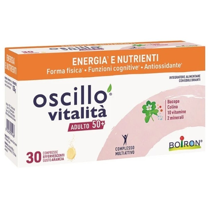 Oscillo Vitalità 50+ Integratore Effervescente Energia e Memoria 30 Compresse - BOIRON