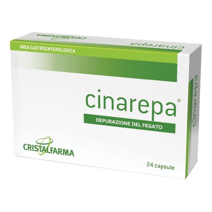 Cinarepa Integratore Funzione Epatica Carciofo Tarassaco e Rosmarino 24 Capsule - Cristalfarma