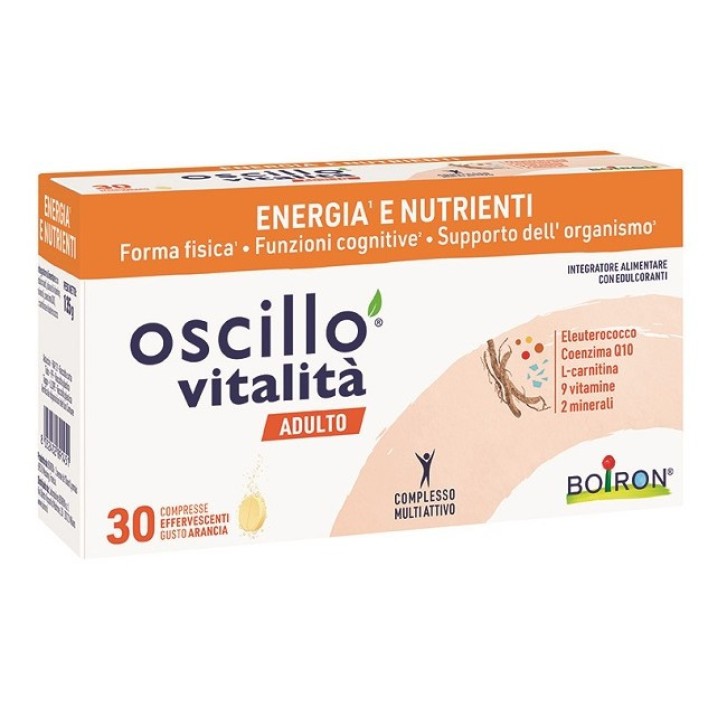 Oscillo Vitalità Adulti Integratore Energizzante 30 Compresse Effervescenti - Boiron Oscillo Vitalità Adulti Integratore Energizzante 30 Compresse Effervescenti - Boiron