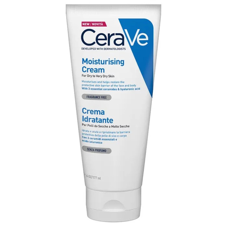 Cerave Crema Idratante Pelli Secche e Molto Secche Viso e Corpo 177ml - CERAVE Cerave Crema Idratante Pelli Secche e Molto Secche Viso e Corpo 177ml - CERAVE