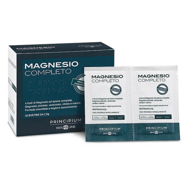 Principium Magnesio Completo 50+ Integratore Energia e Muscoli 32 Bustine - BIOS LINE SPA