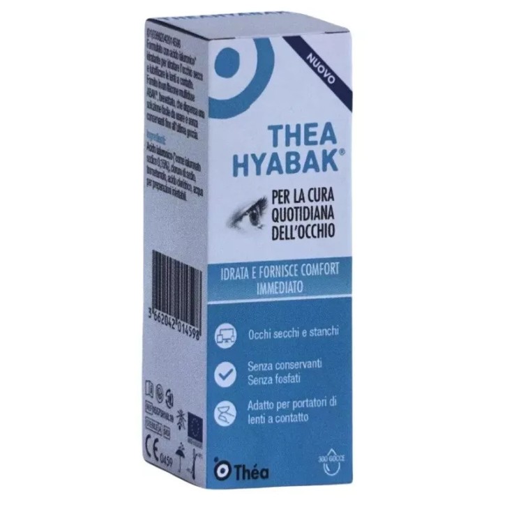 Hyabak Collirio Lubrificante Occhi Sensibili Senza Conservanti 10ml - THEA