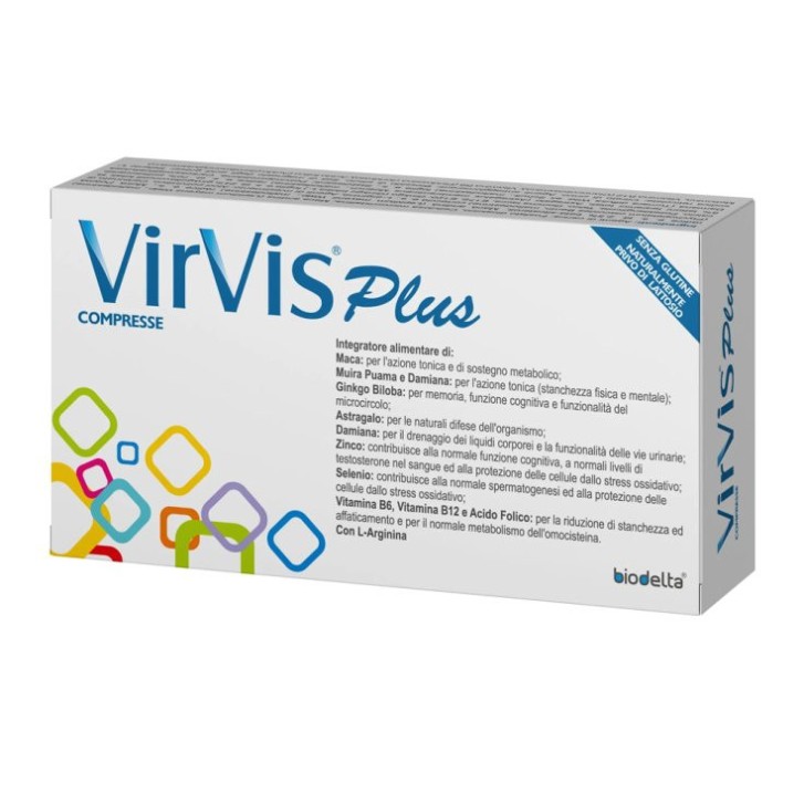 Virvis Plus Integratore per Stanchezza e Memoria 30 Compresse - BIODELTA