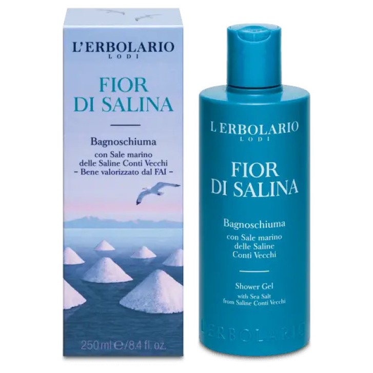 Fior di Salina Bagnoschiuma Dermatologicamente Testato 250ml - L\'ERBOLARIO