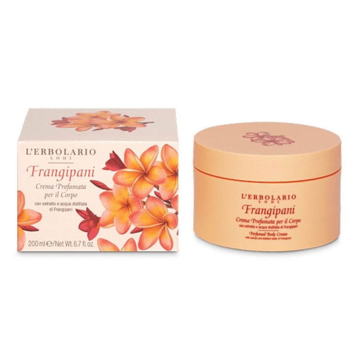 Frangipani Crema Corpo Profumata Idratante e Nutriente 200ml - L\'ERBOLARIO