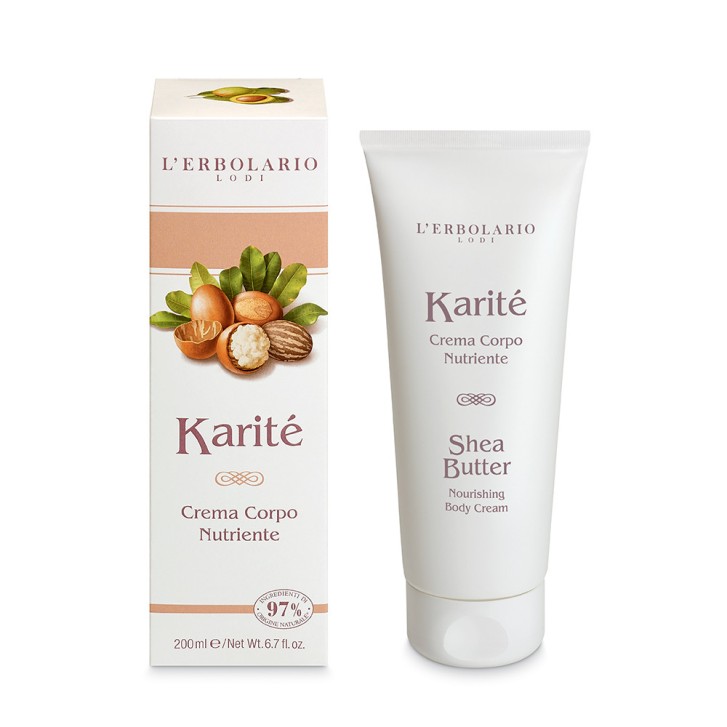 Karitè Crema Corpo Nutriente 200ml Senza Siliconi Parabeni - L\'ERBOLARIO