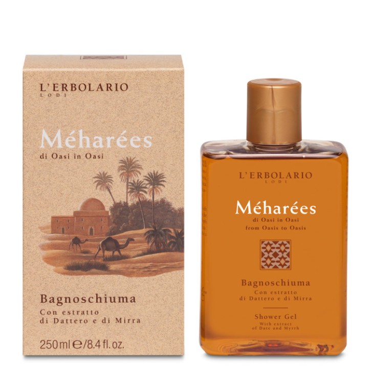 Meharees Bagnoschiuma Dattero Mirra Yucca per Igiene Corpo 250ml - L\'ERBOLARIO Meharees Bagnoschiuma Dattero Mirra Yucca per Igiene Corpo 250ml - L\'ERBOLARIO