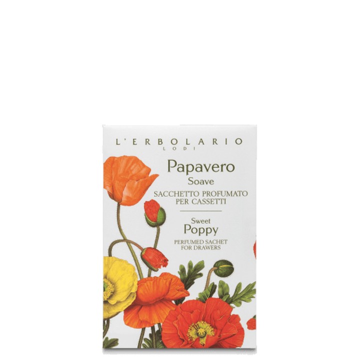 Papavero Soave Sacchetto Profumato per Cassetti Fragranza Fiorita Ambrata - L\'ERBOLARIO Papavero Soave Sacchetto Profumato per Cassetti Fragranza Fiorita Ambrata - L\'ERBOLARIO