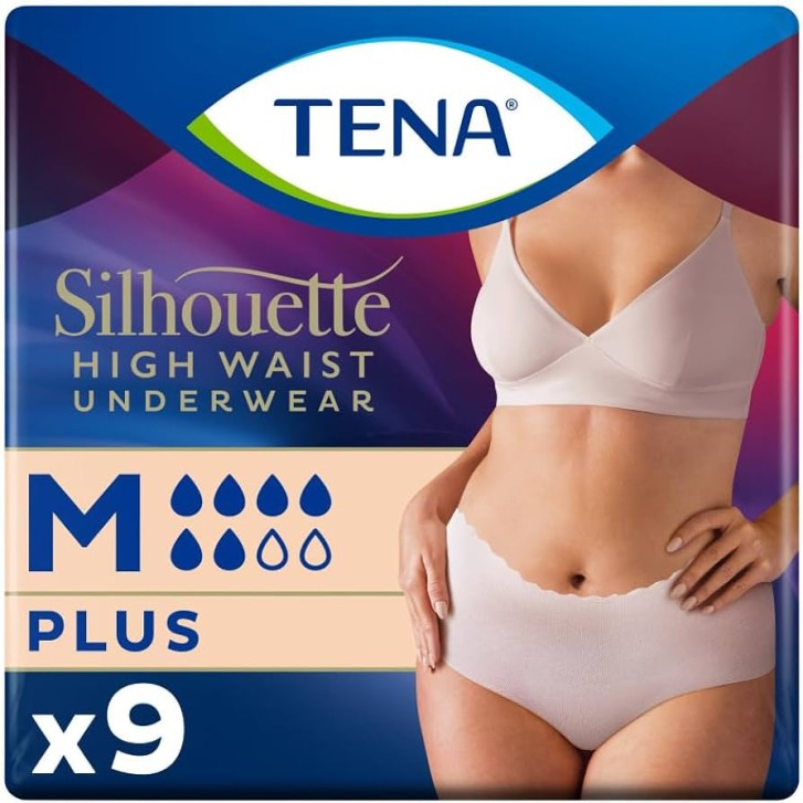 Tena Silhouette Creme Mutandine Vita Alta Medium 9 Pezzi - Tena