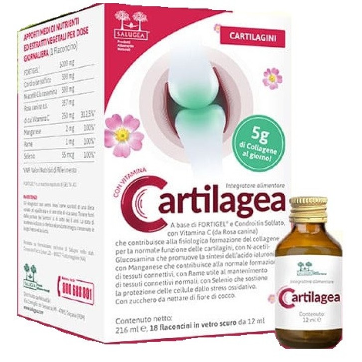 Salugea Cartilagea Integratore Benessere Articolare 18 Flaconcini - Salugea
