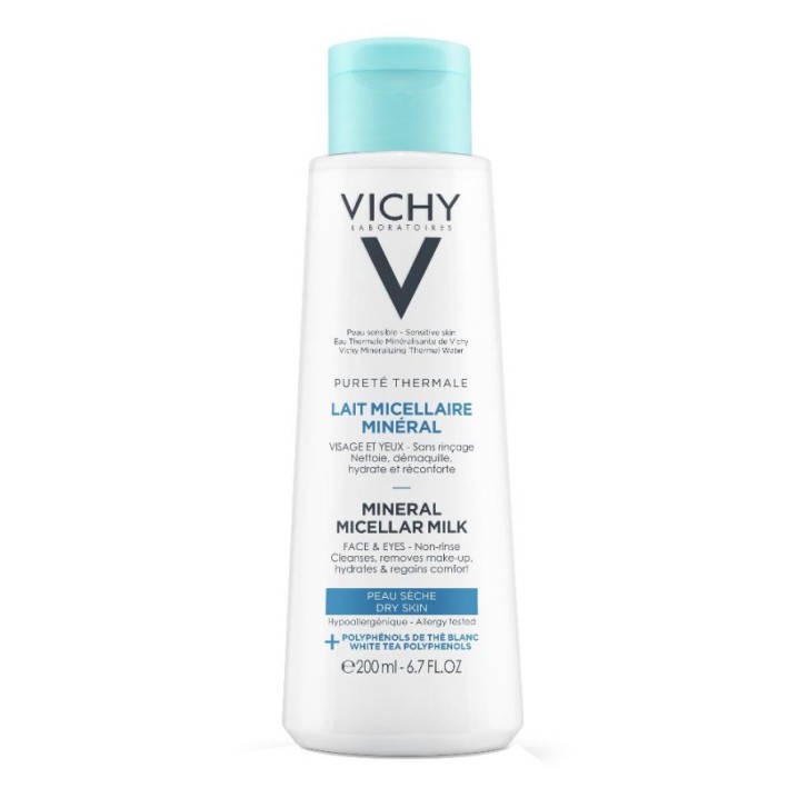 Vichy Pureté Thermale Latte Micellare Detergente Struccante Pelle Secca 200ml - Vichy
