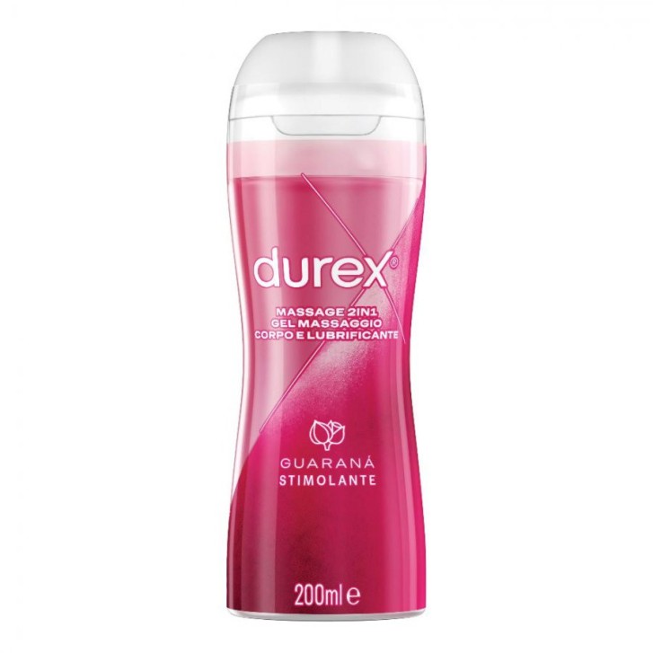 Durex Massage 2 in 1 Gel Massaggio Corpo e Lubrificante Guaranà 200ml - Durex