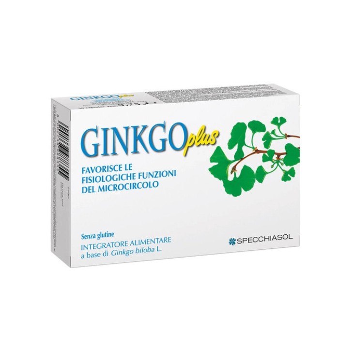 Ginkgo Plus Integratore Funzionalità Microcircolo 30 Capsule - Specchiasol