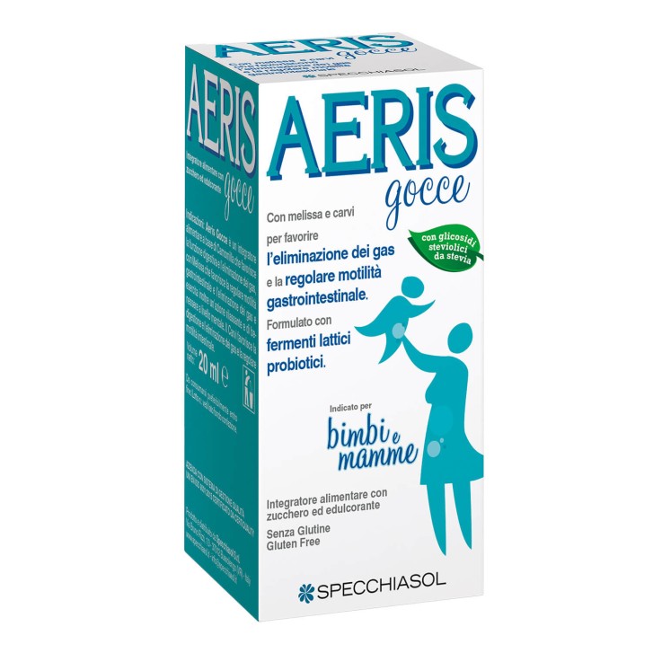 Aeris Gocce Integratore Alimentare Funzione Digestiva, 20 ml - Specchiasol