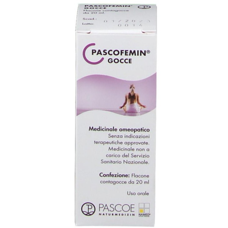 Pascofemin Named Gocce Regolatore Ormonale per Menopausa e PMS 20ml - Pascoe