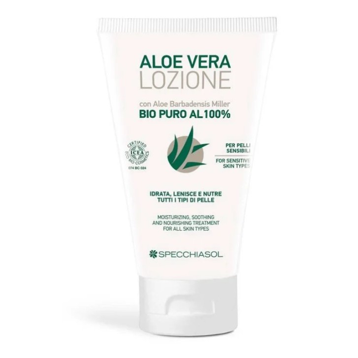 Specchiasol Aloe Vera Lozione Bio 100% Puro 150ml - Specchiasol
