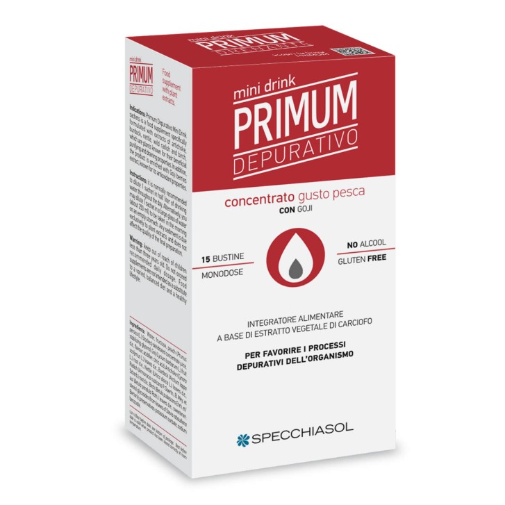 Primum Minidrink Depurativo al gusto di Pesca - Primum