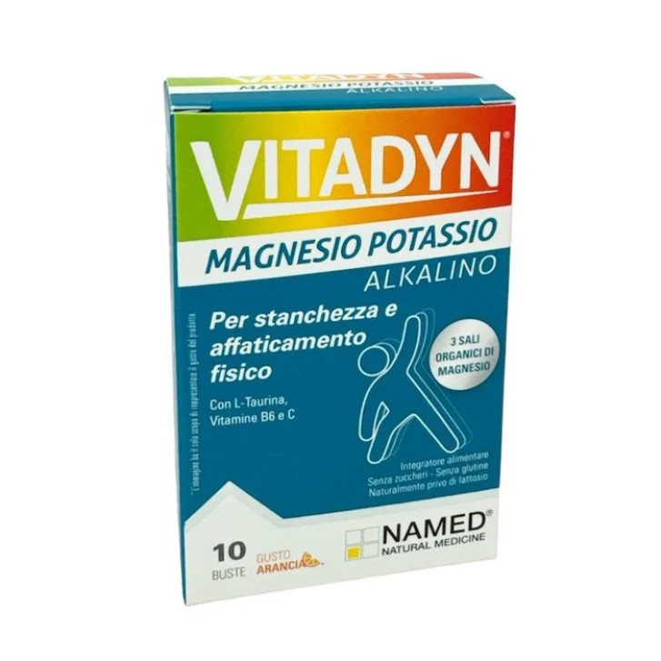 Vitadyn Magnesio e Potassio Integratore per Stanchezza 10 Bustine - Vitadyn Vitadyn Magnesio e Potassio Integratore per Stanchezza 10 Bustine - Vitadyn