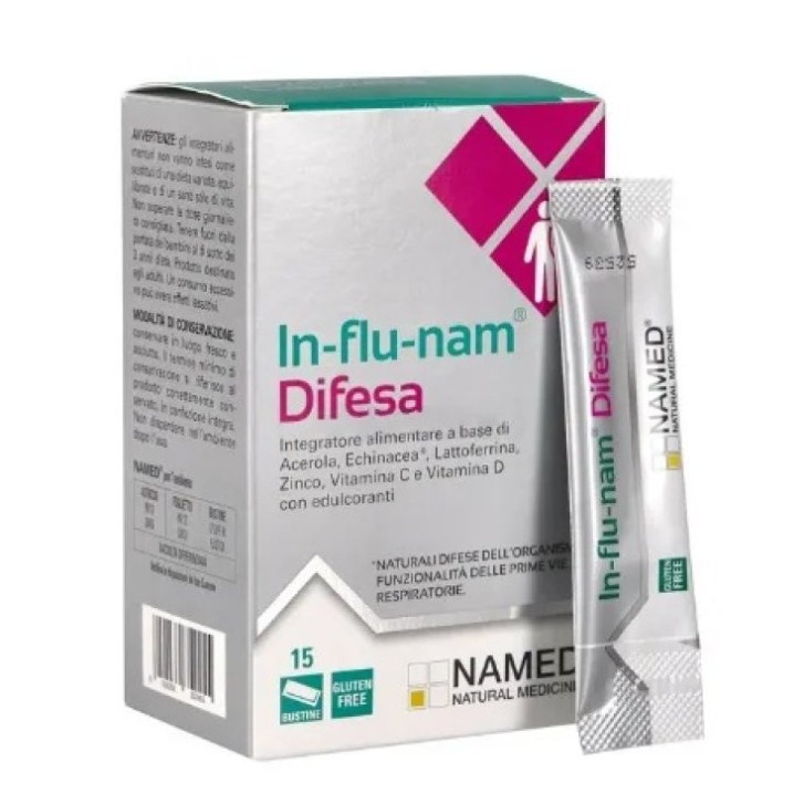 Influnam Difesa Integratore per Sistema Immunitario 15 Bustine - Named