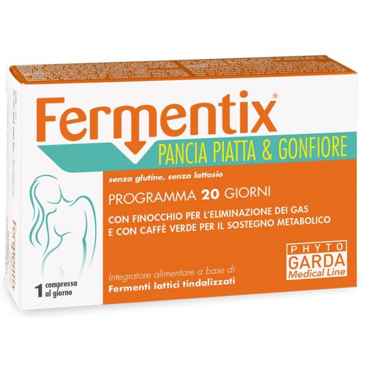 Fermentix Pancia Piatta e Gonfiore Integratore 20 Compresse - Fermentix Fermentix Pancia Piatta e Gonfiore Integratore 20 Compresse - Fermentix