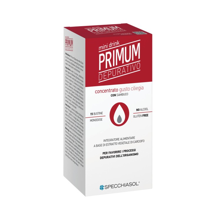 Primum Minidrink Ciliegia Integratore Drenante Depurativo - Specchiasol Primum Minidrink Ciliegia Integratore Drenante Depurativo - Specchiasol