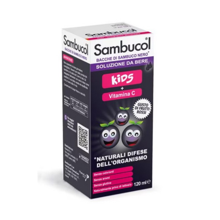 Sambucol Kids Soluzione da Bere Integratore con Vitamina C 120 ml - Named