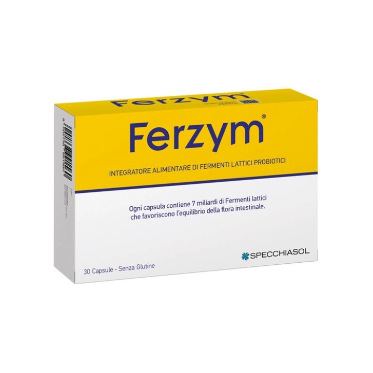 Ferzym Integratore Alimentare Fermenti Lattici 30 Capsule - Ferzym
