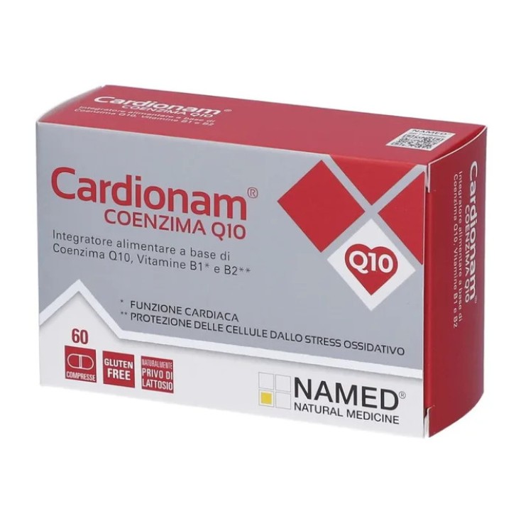 Cardionam Q10 Integratore con Coenzima Q10 Vitamina B1 e B2 60 Capsule - Named