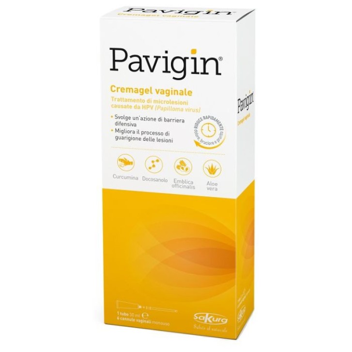 Pavigin Cremagel Vaginale 30ml con 6 Cannule Monouso - Sakura Pavigin Cremagel Vaginale 30ml con 6 Cannule Monouso - Sakura
