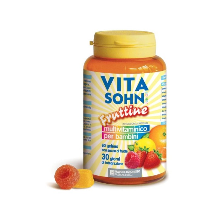 Vitasohn Junior Fruttine Integratore Multivitaminico per Bambini 60 Caramelle - Vitasohn