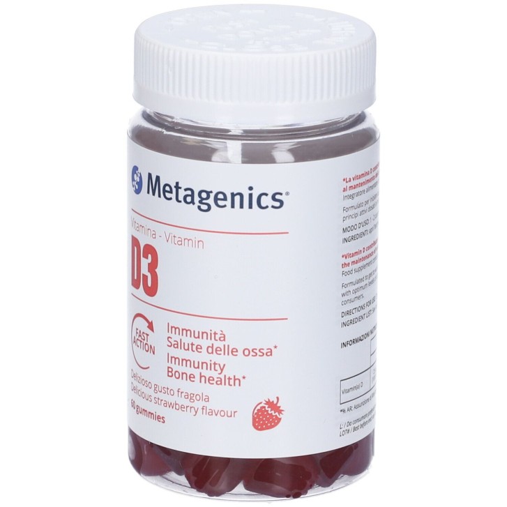 Vitamina D3 Integratore Gommosa 60 Unità - Metagenics Vitamina D3 Integratore Gommosa 60 Unità - Metagenics